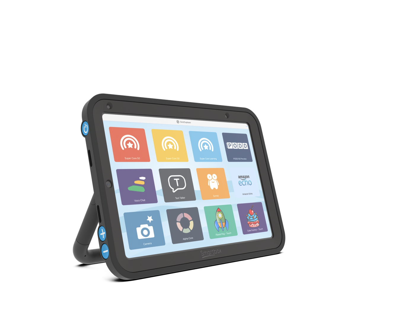 Talk Pad mit Symboloberfläche in der Schutzhülle